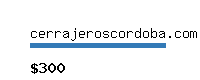 cerrajeroscordoba.com Website value calculator