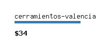 cerramientos-valencia.com Website value calculator