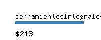 cerramientosintegrales.com Website value calculator