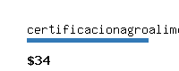 certificacionagroalimentaria.com Website value calculator