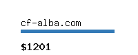 cf-alba.com Website value calculator