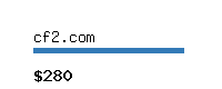 cf2.com Website value calculator