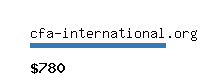 cfa-international.org Website value calculator