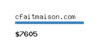 cfaitmaison.com Website value calculator