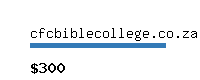 cfcbiblecollege.co.za Website value calculator