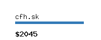 cfh.sk Website value calculator