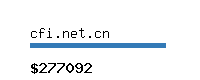 cfi.net.cn Website value calculator