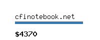 cfinotebook.net Website value calculator