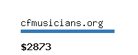 cfmusicians.org Website value calculator