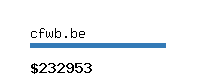 cfwb.be Website value calculator