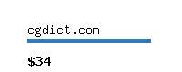 cgdict.com Website value calculator