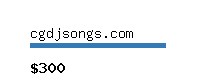 cgdjsongs.com Website value calculator