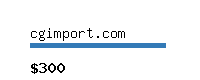 cgimport.com Website value calculator