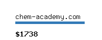 chem-academy.com Website value calculator