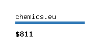 chemics.eu Website value calculator