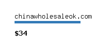 chinawholesaleok.com Website value calculator