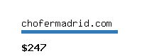 chofermadrid.com Website value calculator