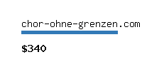 chor-ohne-grenzen.com Website value calculator