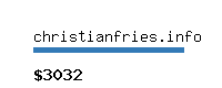 christianfries.info Website value calculator