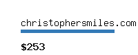 christophersmiles.com Website value calculator