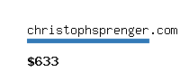 christophsprenger.com Website value calculator