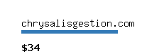 chrysalisgestion.com Website value calculator