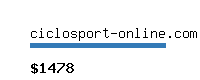 ciclosport-online.com Website value calculator