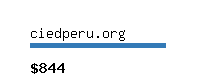 ciedperu.org Website value calculator