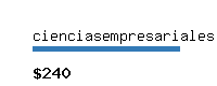 cienciasempresariales.com Website value calculator