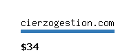 cierzogestion.com Website value calculator