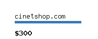 cinetshop.com Website value calculator