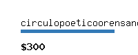 circulopoeticoorensano.com Website value calculator