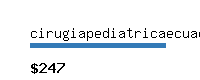 cirugiapediatricaecuador.com Website value calculator