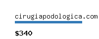 cirugiapodologica.com Website value calculator