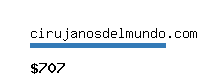 cirujanosdelmundo.com Website value calculator