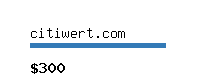 citiwert.com Website value calculator