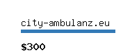 city-ambulanz.eu Website value calculator