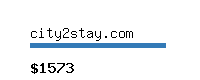 city2stay.com Website value calculator