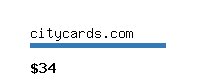 citycards.com Website value calculator