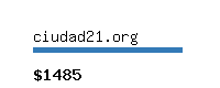 ciudad21.org Website value calculator