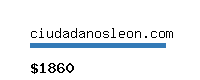 ciudadanosleon.com Website value calculator