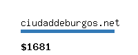 ciudaddeburgos.net Website value calculator