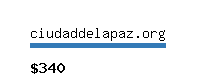 ciudaddelapaz.org Website value calculator