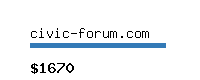 civic-forum.com Website value calculator