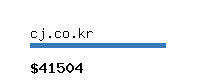 cj.co.kr Website value calculator