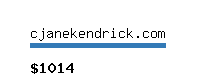 cjanekendrick.com Website value calculator