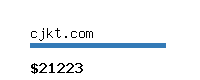 cjkt.com Website value calculator