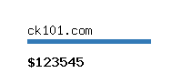 ck101.com Website value calculator