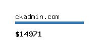 ckadmin.com Website value calculator