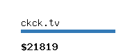 ckck.tv Website value calculator